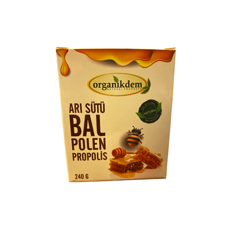 Organikdem Arı Sütü Bal Polen Propolis Macunu